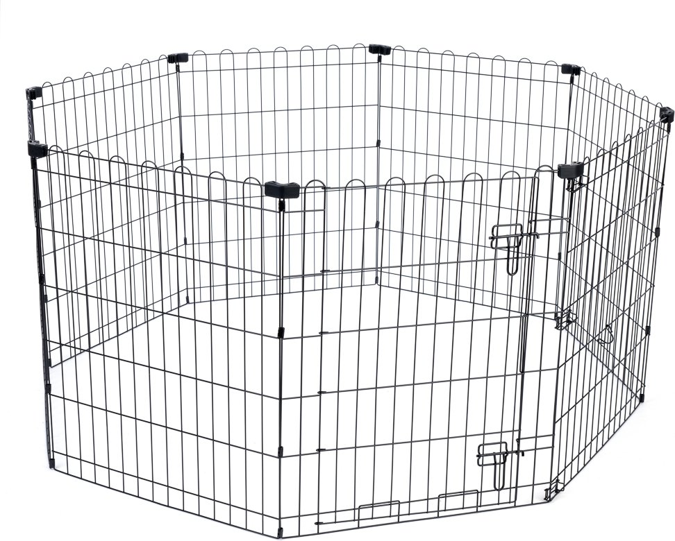 TIAKI Welpenfreilauf aus Metall - Größe M: 8 Paneele à B 61 x H 76 cm