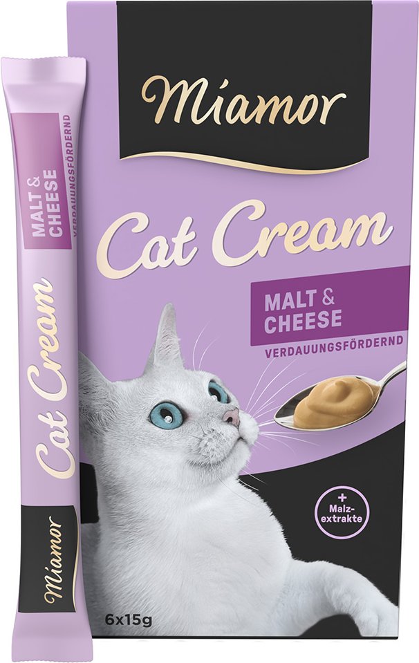 Miamor Cat Snack Malt-Cream & Käse -Sparpaket 66 x 15 g