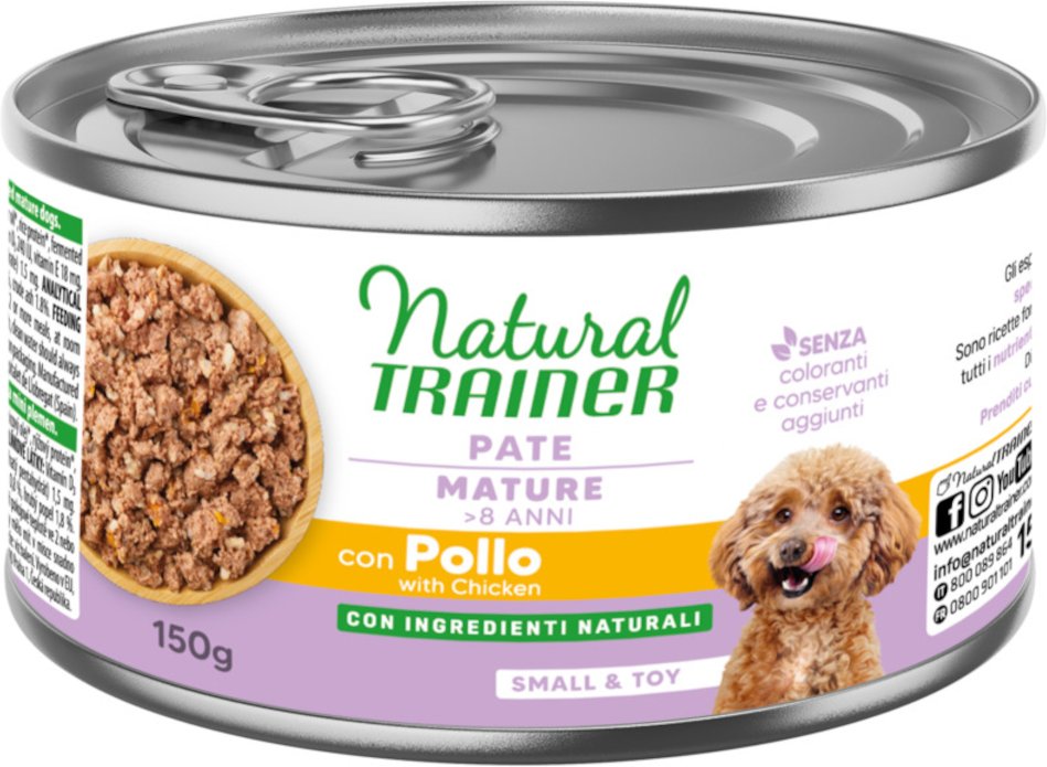 Natural Trainer Pate Small & Toy Mature - 6 x 150 g (Huhn)
