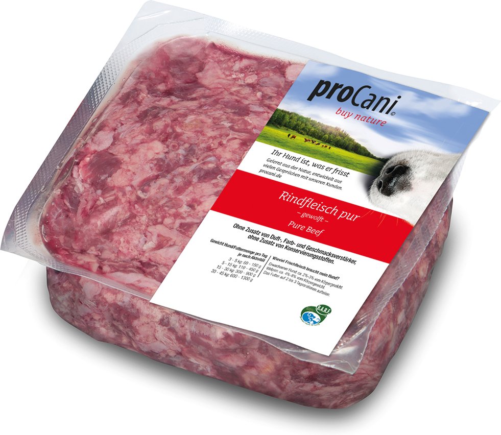 proCani nature Rind pur - 22 x 500 g