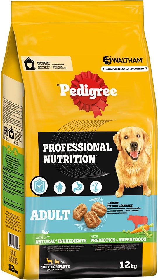 Pedigree Professional Nutrition Adult mit Rind & Gemüse - 12 kg