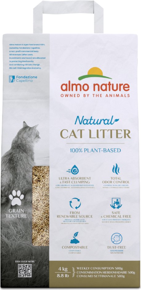 Almo Nature Natural Körnige Katzenstreu - 4 kg