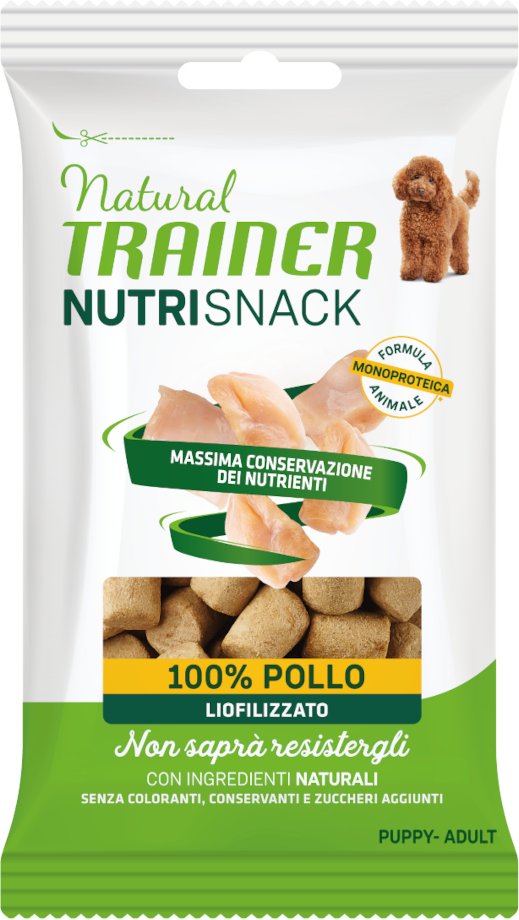 Sparpaket Natural Trainer Nutri Snack Gefriergetrocknete Happen Puppy & Adult 20 x 20 g - Huhn