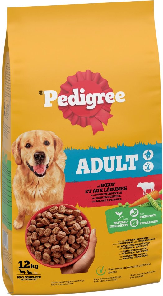 Pedigree Adult mit Rind & Gemüse - Sparpaket: 2 x 12 kg