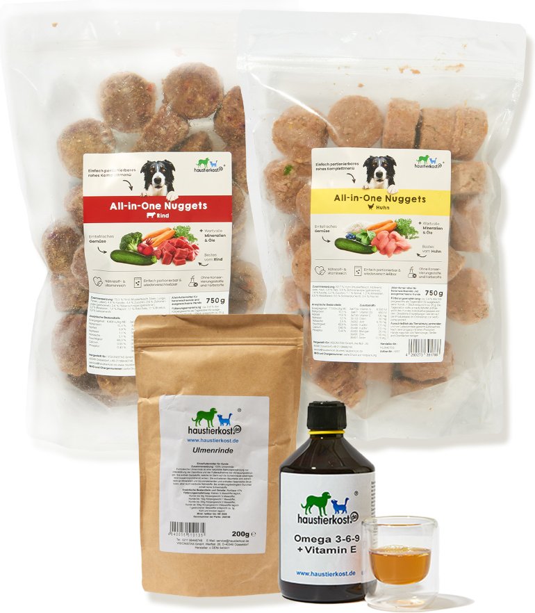 Haustierkost Einsteigerpaket für kleine Hunde - 12 x 750 g