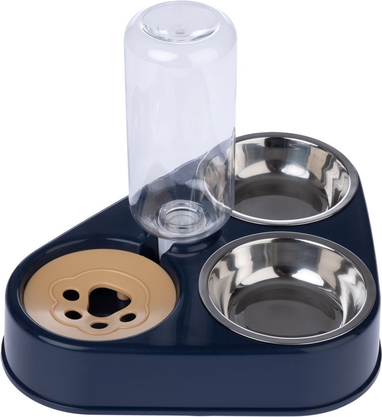 TIAKI Dreiernapf mit Wasserspender - 2 x 200 ml