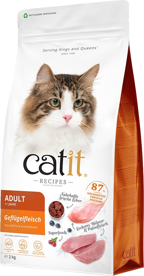 Catit Recipes Adult Geflügel - Sparpaket: 2 x 2 kg