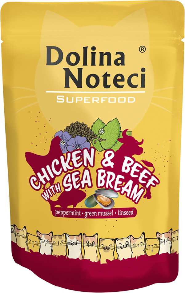 Dolina Noteci Superfood 10 x 85 g - Huhn, Rind und Seebrasse