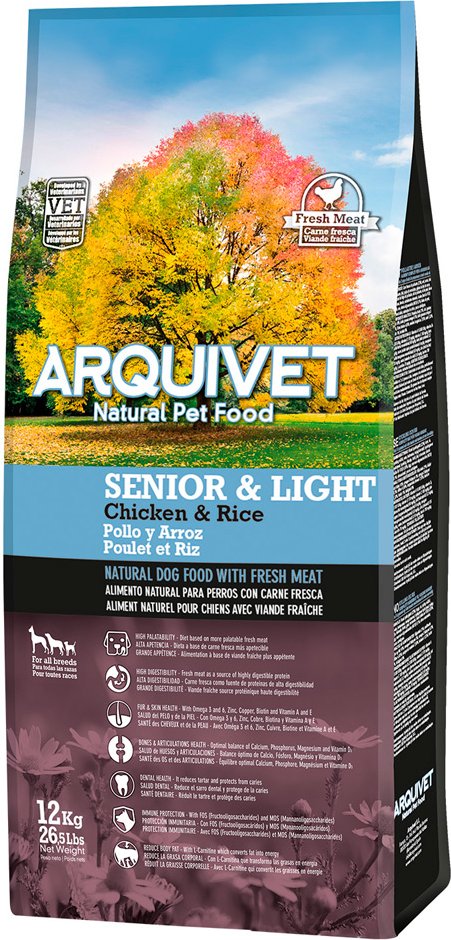 Arquivet Dog Senior & Light Huhn - Sparpaket: 2 x 12 kg