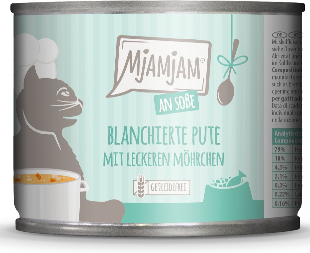 Thumbnail - Sparpaket MjAMjAM an Soße 24 x 185 g - blanchierte Pute mit leckeren Möhrchen