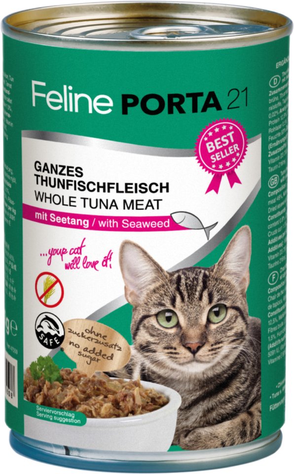 Sparpaket Feline Porta 21 24 x 400 g - Mixpaket Thunfisch (4 Sorten)