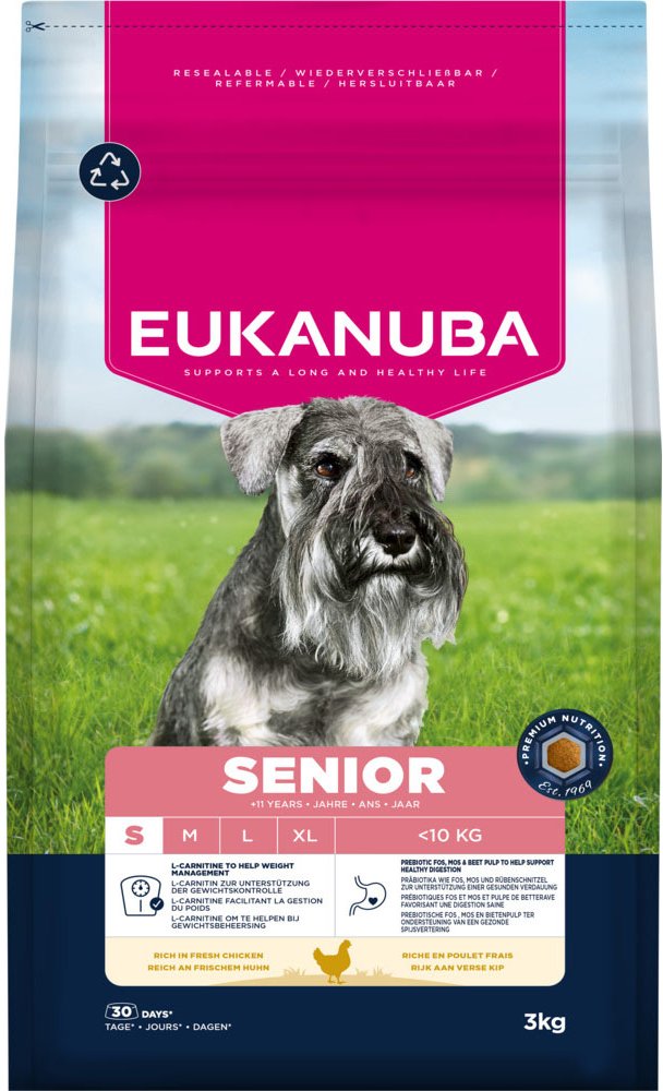 Eukanuba Premium Nutrition Senior Small Breed Huhn - 3 kg