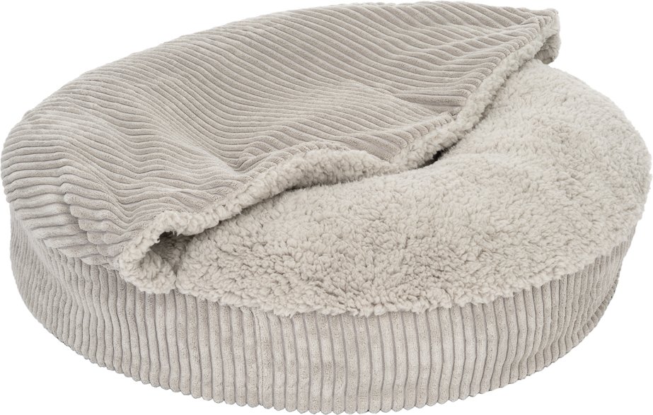 Hundebett Flocke - Ersatzbezug Ø 125 cm, hellgrau (mit Kuscheldecke)