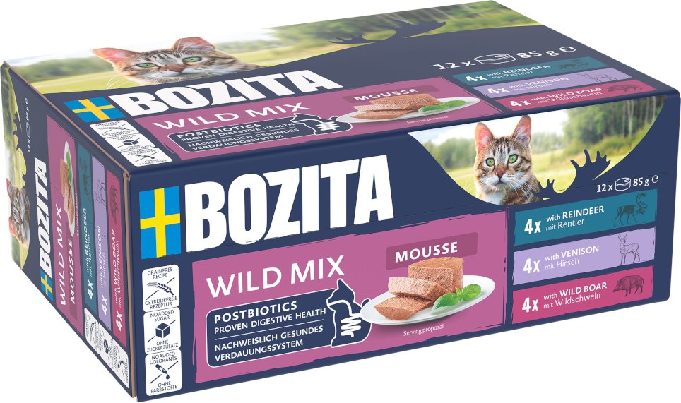 Bozita Mousse 12 x 85 g - Wild Mix