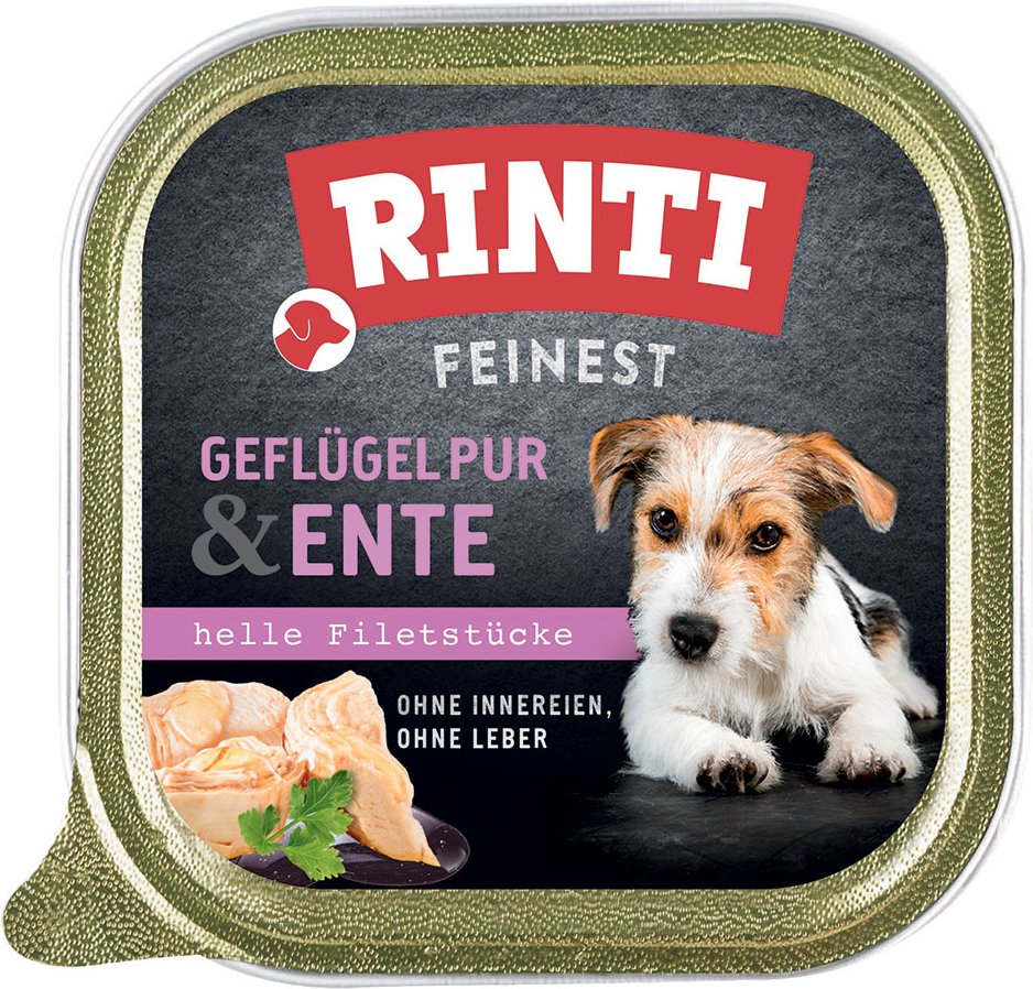 RINTI Feinest Schälchen 11 x 150 g - Geflügel pur & Ente