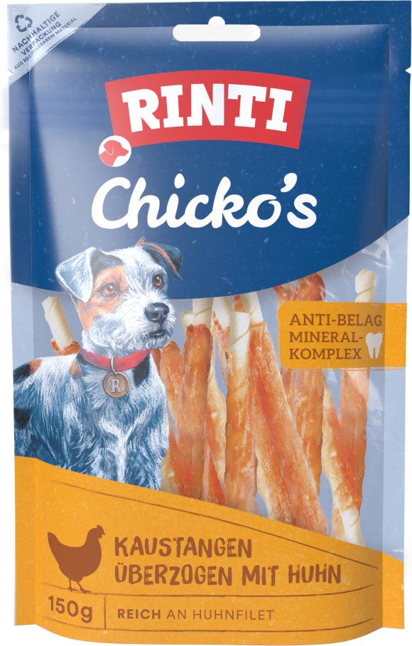 RINTI Chicko Kaustangen Klein - Sparpaket: Huhn 18 x 150 g