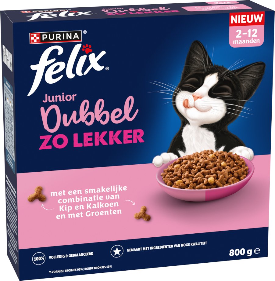 Felix Junior Doppelt lecker Huhn & Truthahn - 800 g