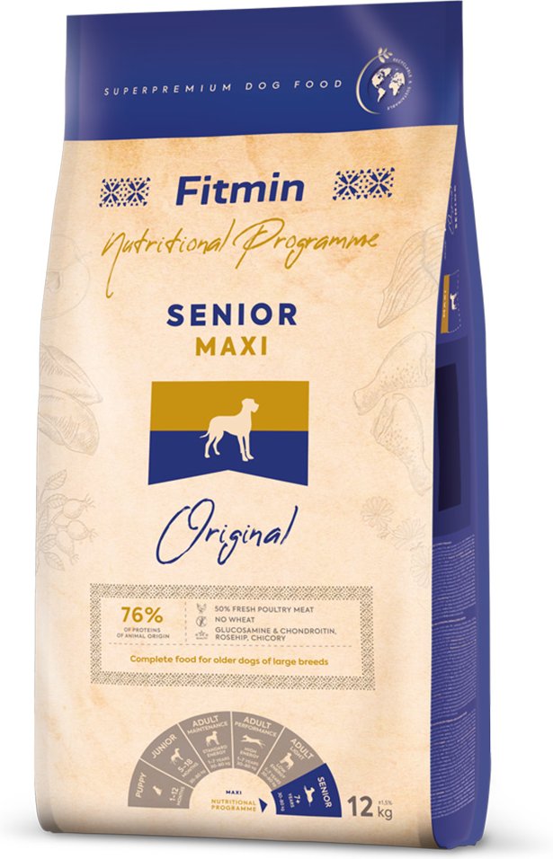 Fitmin Program Maxi Senior - Sparpaket: 2 x 12 kg