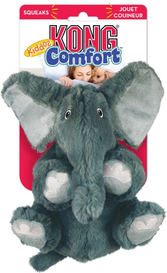 KONG Comfort Kiddos Elephant - Größe XS: L 10 x B 13 x H 15 cm