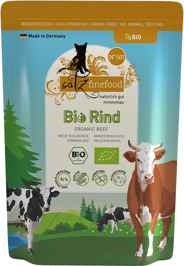 Sparpaket catz finefood Bio 24 x 85 g - No.507 Bio-Rind