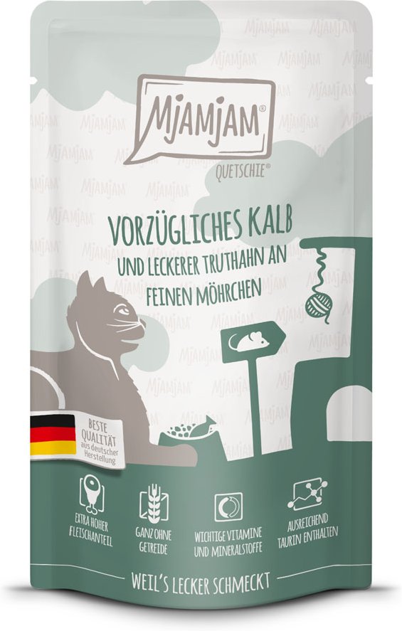 MjAMjAM Quetschie 12 x 125 g - Kalb & Truthahn