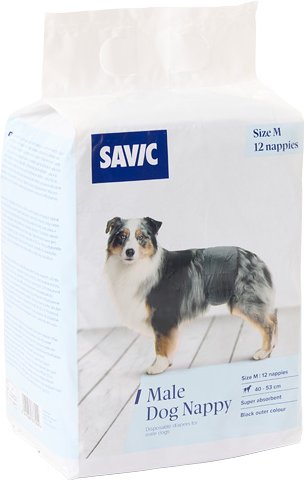 Savic Windeln für Rüden - Größe M: 40-53 cm, 12 Stück