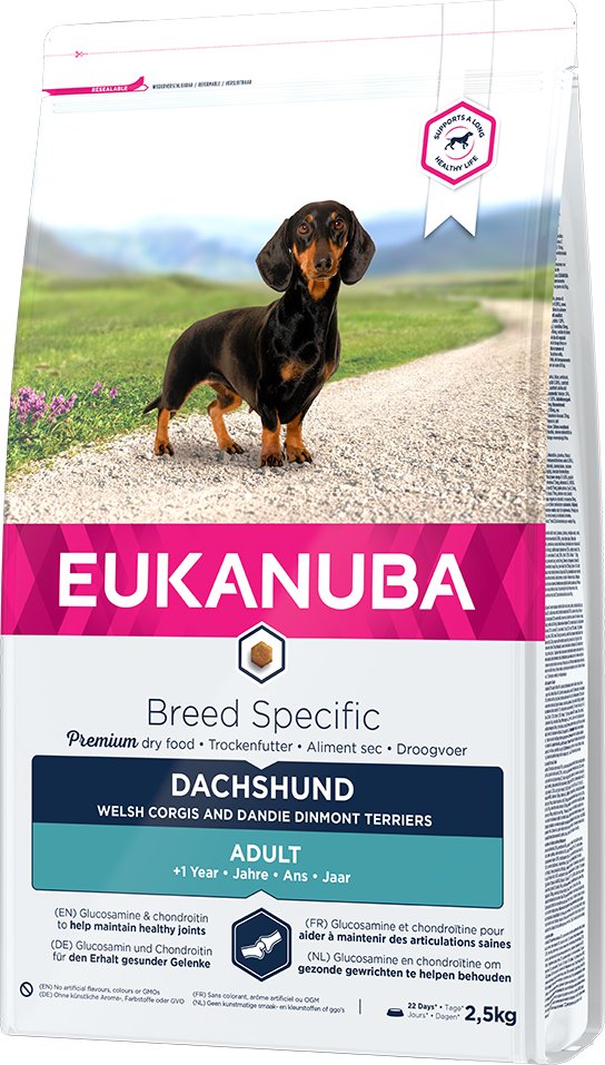Eukanuba Adult Breed Specific Dachshund - Sparpaket: 3 x 2,5 kg
