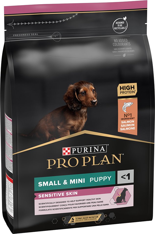 PURINA PRO PLAN Small & Mini Puppy Sensitive Skin - Sparpaket: 3 x 3 kg