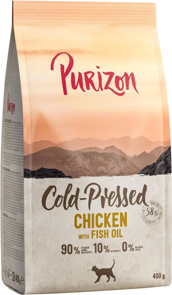 Thumbnail - Jetzt probieren: Purizon - getreidefrei - Trockenfutter: Kaltgepresst Huhn mit Fischöl 400g