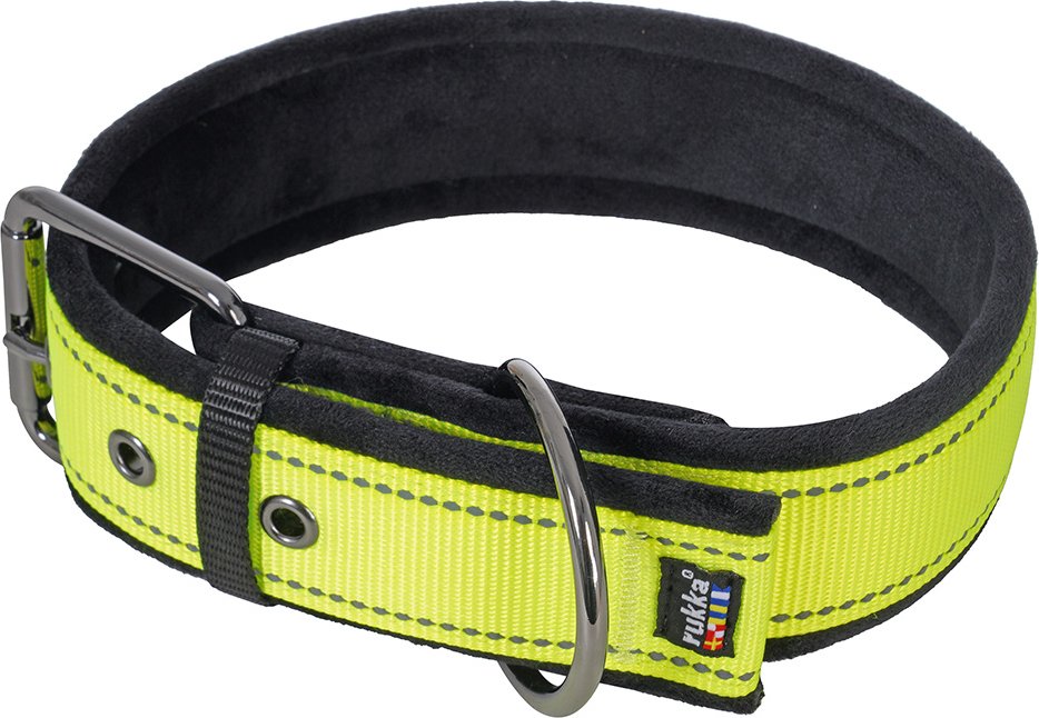 Rukka® Form Soft Halsband, gelb - Größe L:  50 - 60 cm Halsumfang, 50 mm breit