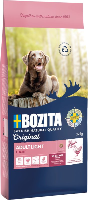 Sparpaket Bozita 2 x Großgebinde Original Adult Light - Weizenfrei (2 x 12 kg)
