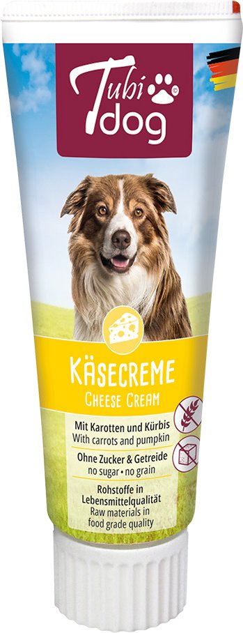 Tubidog Käsecreme mit Karotten & Kürbis - Sparpaket: 6 x 75 g