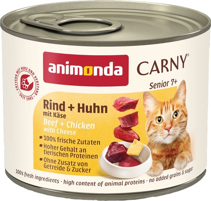 animonda Carny Senior 6 x 200 g - Rind, Huhn & Käse