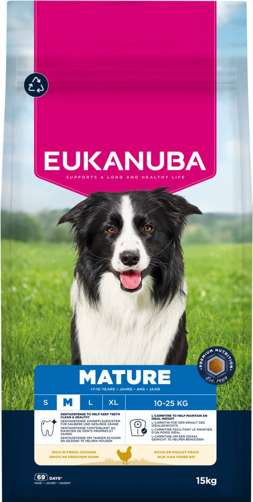 Eukanuba Premium Nutrition Mature Medium Breed Huhn - 15 kg