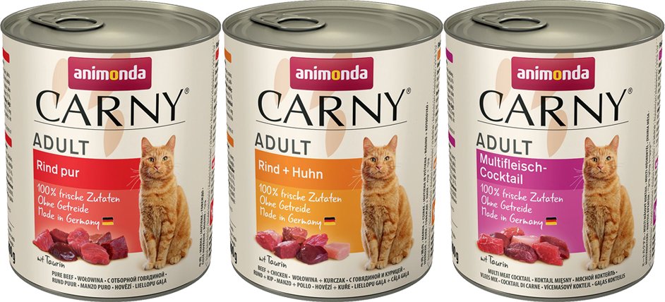 animonda Carny Adult 6 x 800 g - Mixpaket Rind (3 Sorten)
