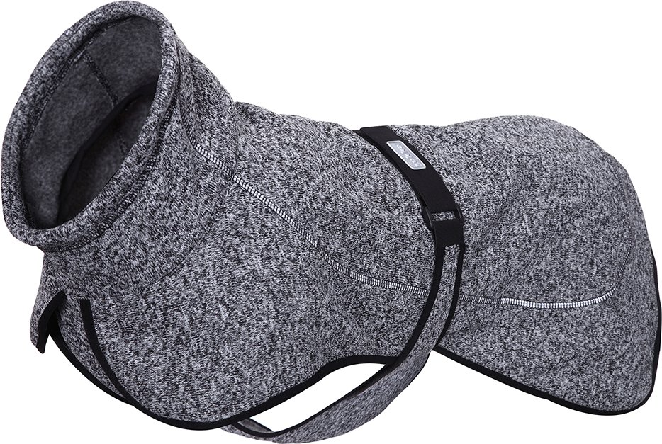 Rukka® Comfy Strickjacke, grau / schwarz - ca. 55,5 cm Rückenlänge (Größe 55)