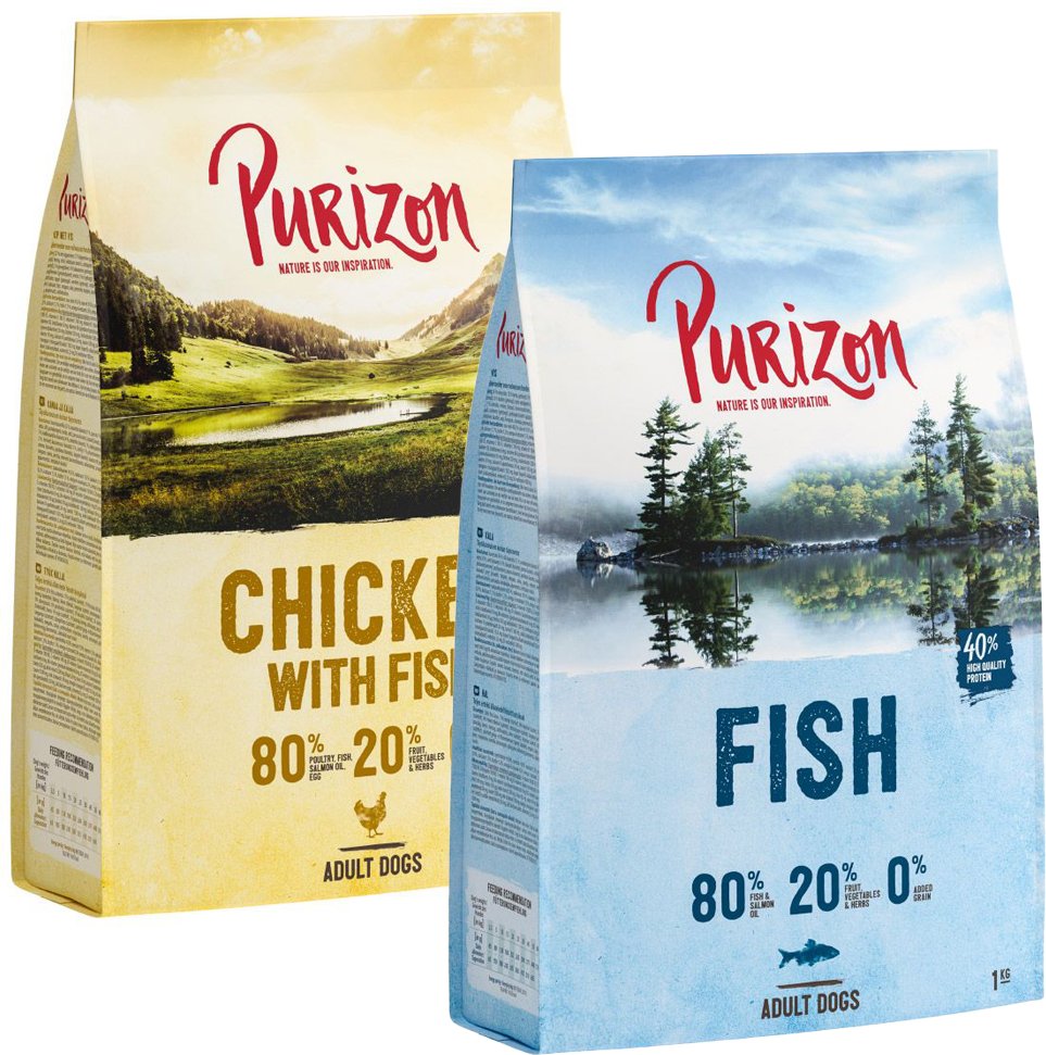 Thumbnail - Purizon Probierpaket 2 x 1 kg - Huhn mit Fisch, Fisch