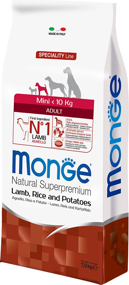 Monge Mini Adult Lamm, Reis & Kartoffeln - 7,5 kg