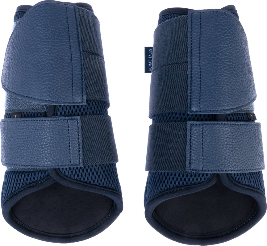 Nomad Tales Set Gamaschen & Hufglocken aus Kunstleder - 2 Gamaschen, Größe L