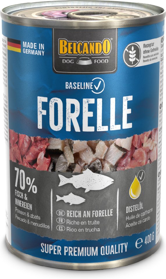 Sparpaket Belcando Baseline 24 x 400 g - Forelle
