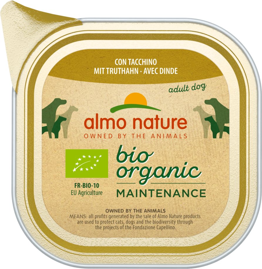 Almo Nature BioOrganic Maintenance 6 x 100 g - mit Bio Truthahn