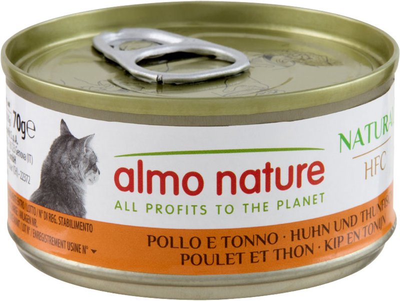 Almo Nature 6 x 70 g - HFC Natural Huhn & Thunfisch