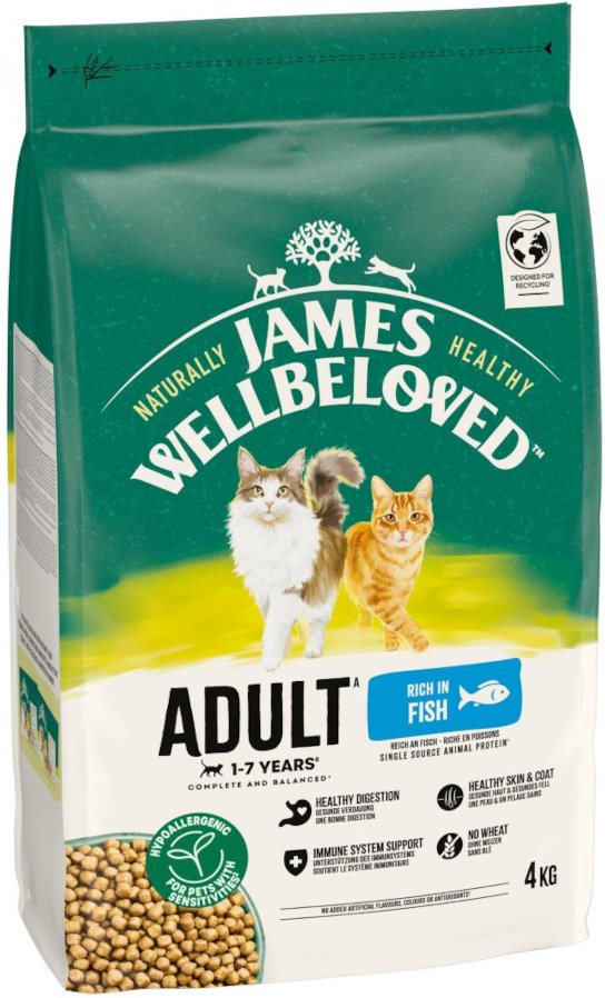 James Wellbeloved Adult Cat Hypoallergenic Fisch & Reis - 4 kg