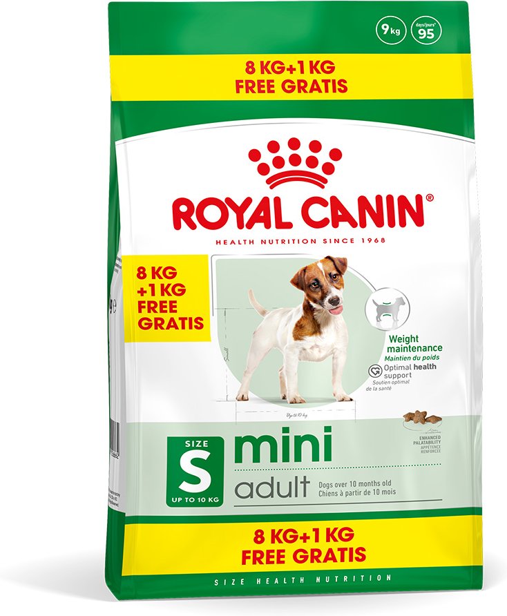 Royal Canin Mini Adult - 8 kg + 1 kg gratis!
