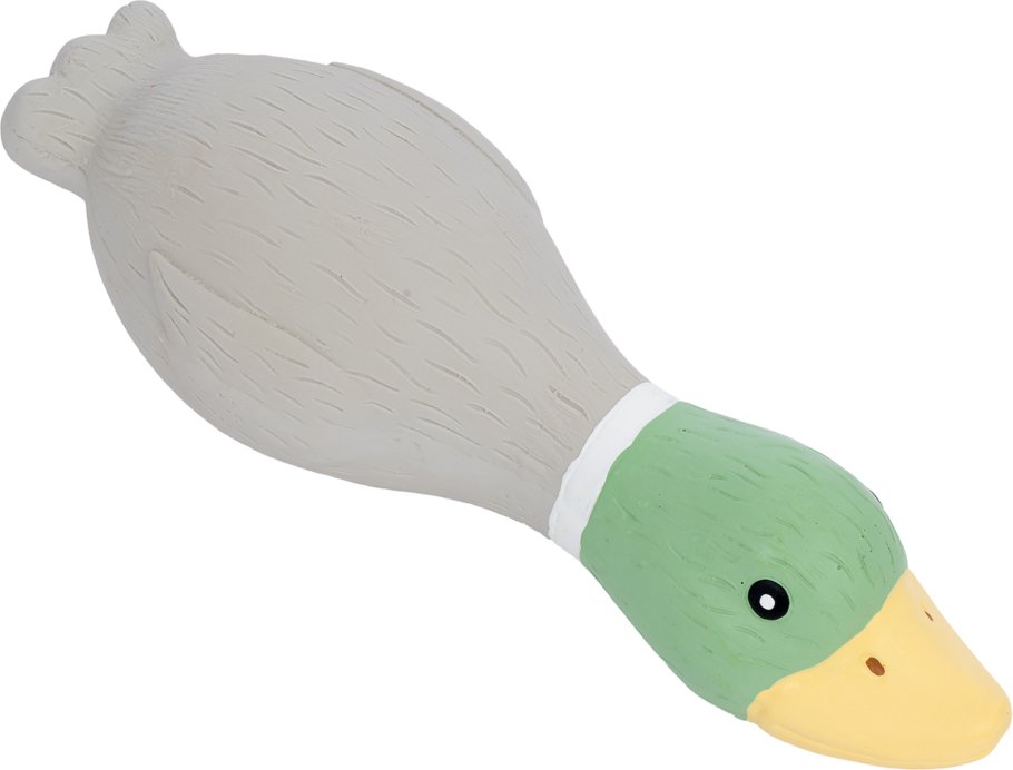 TIAKI Hundespielzeug Latex Wildente - L 19,5 x B 7 x H 5,5 cm