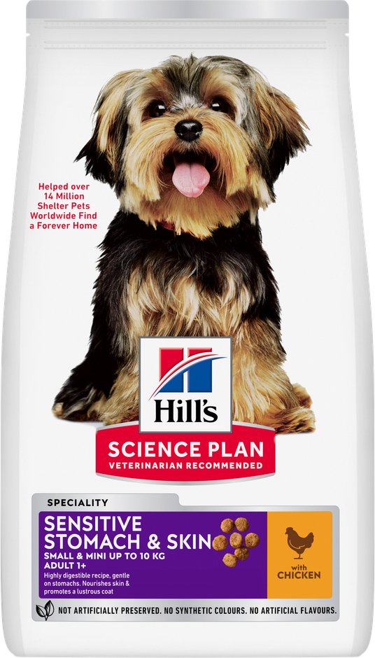 Hill's Science Plan Sensitive Stomach & Skin Adult 1+ Small & Mini mit Huhn - 6 kg
