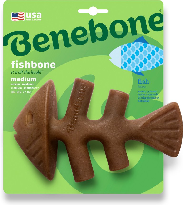 Benebone Fishbone - Medium: ca. L 18 x B 11,5 cm