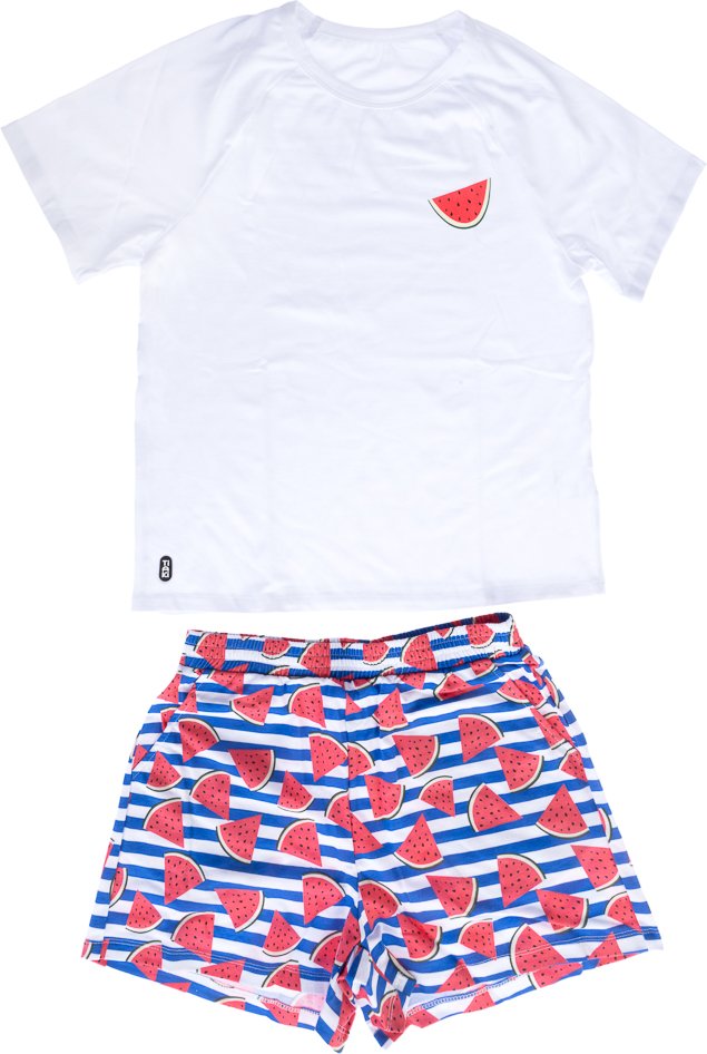 TIAKI Pet & Parent Pyjama im Partnerlook, Melone - Pyjama für Hundeeltern: Größe S