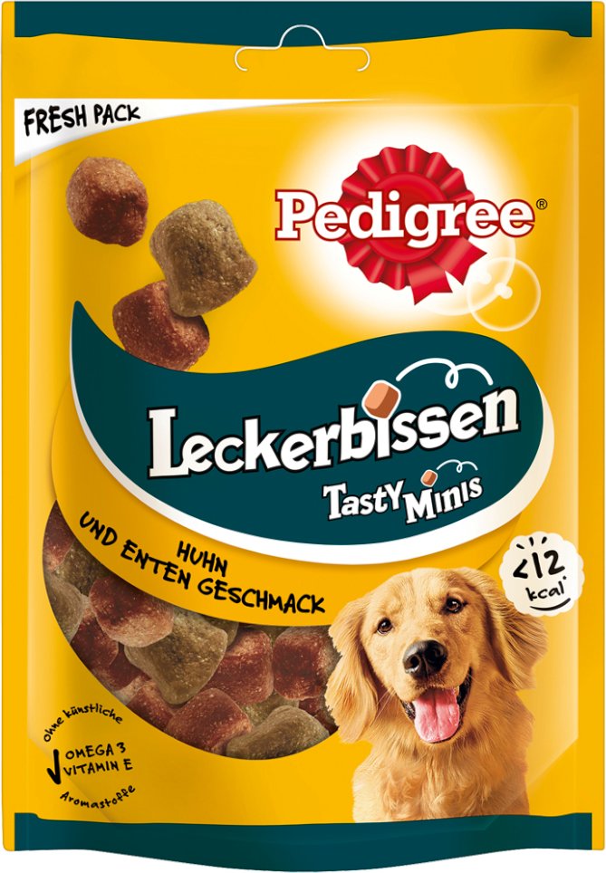 Thumbnail - Sparpaket Pedigree Leckerbissen: Kau-Happen Huhn & Ente & Mini-Happen Käse & Rind - 3 x 130 g Kau-Happen & 3 x 140 g Mi...