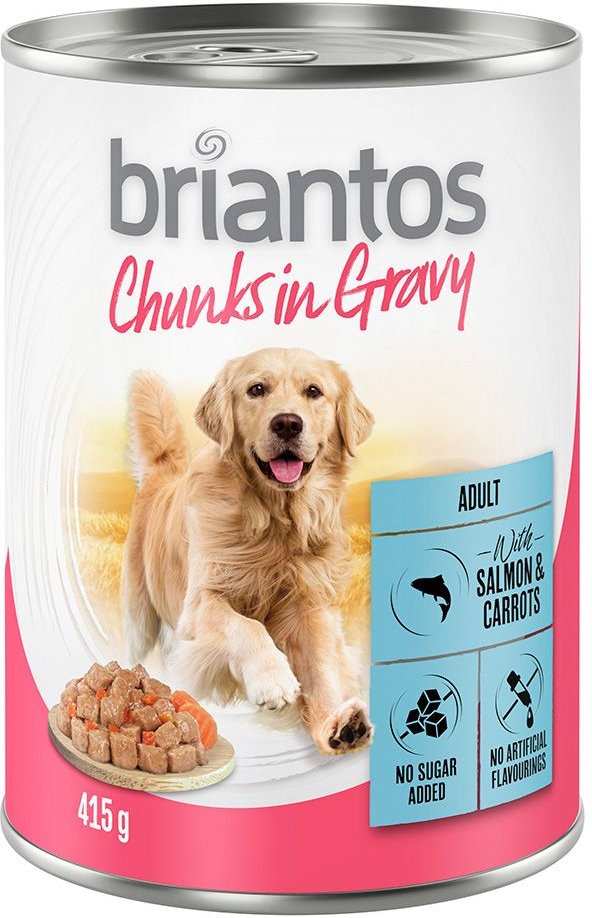 Thumbnail - Briantos Chunks in Gravy 6 x 415 g - Lachs und Karotten